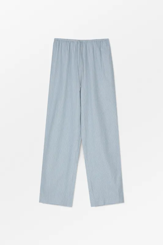 Aude pants - Tiny blue stripe sold by Skall Studio