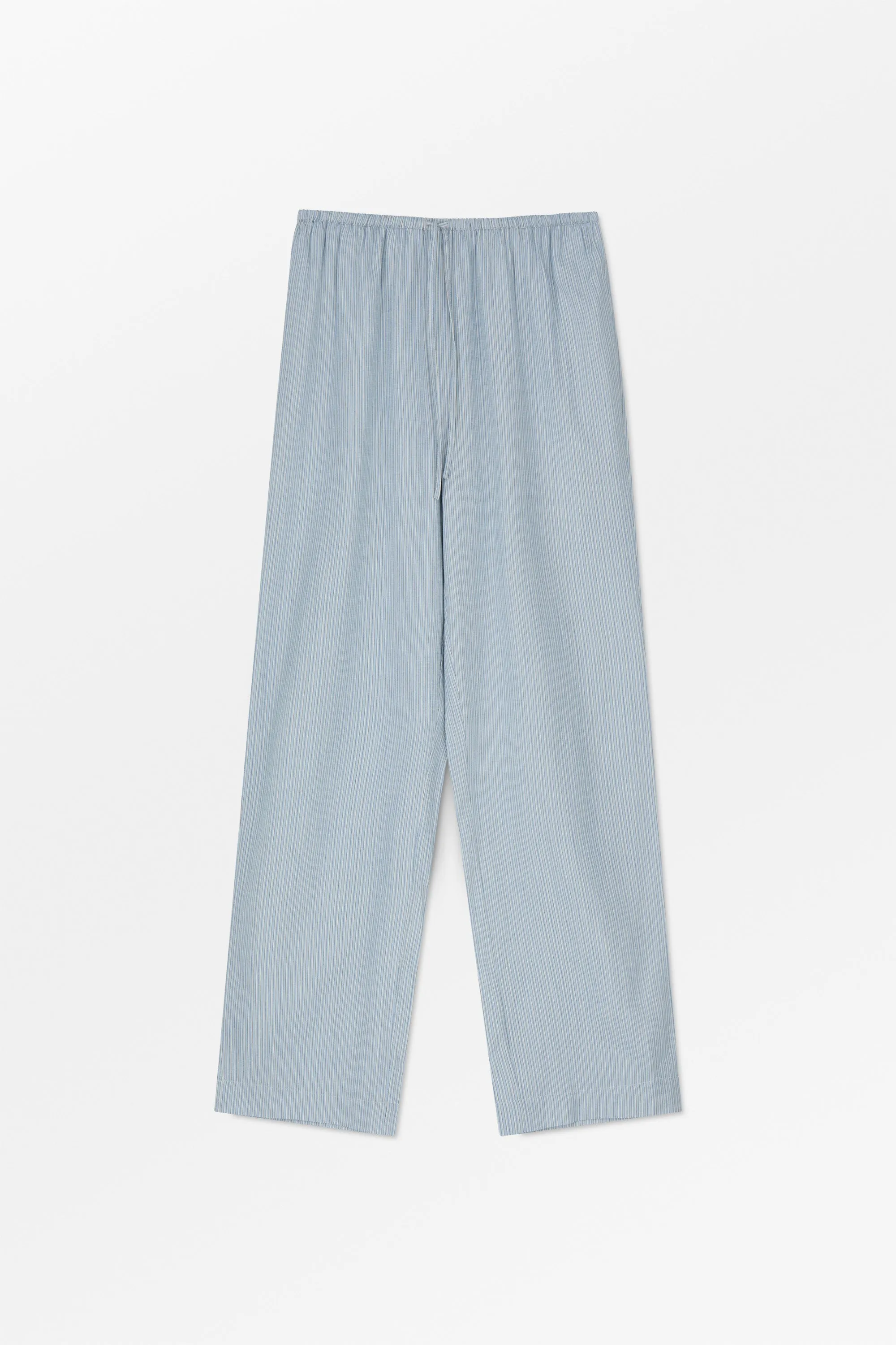 Aude pants - Tiny blue stripe sold by Skall Studio