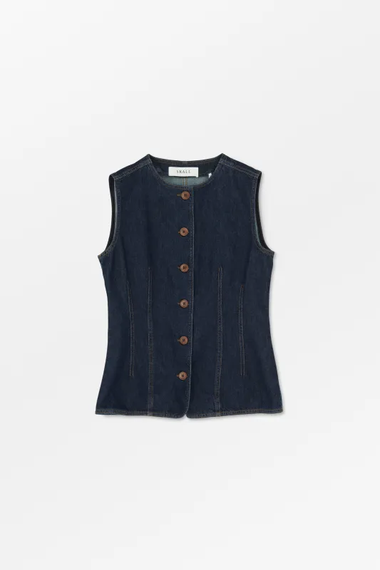 Tammy vest - Indigo blue made by Skall Studio