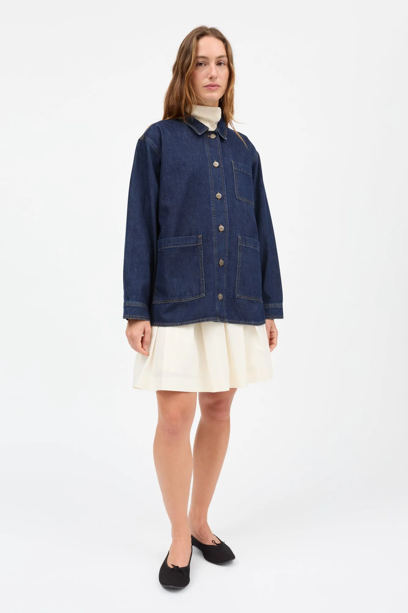 Henny overshirt - Indigo blue sold by Skall Studio product image thumbnail 3