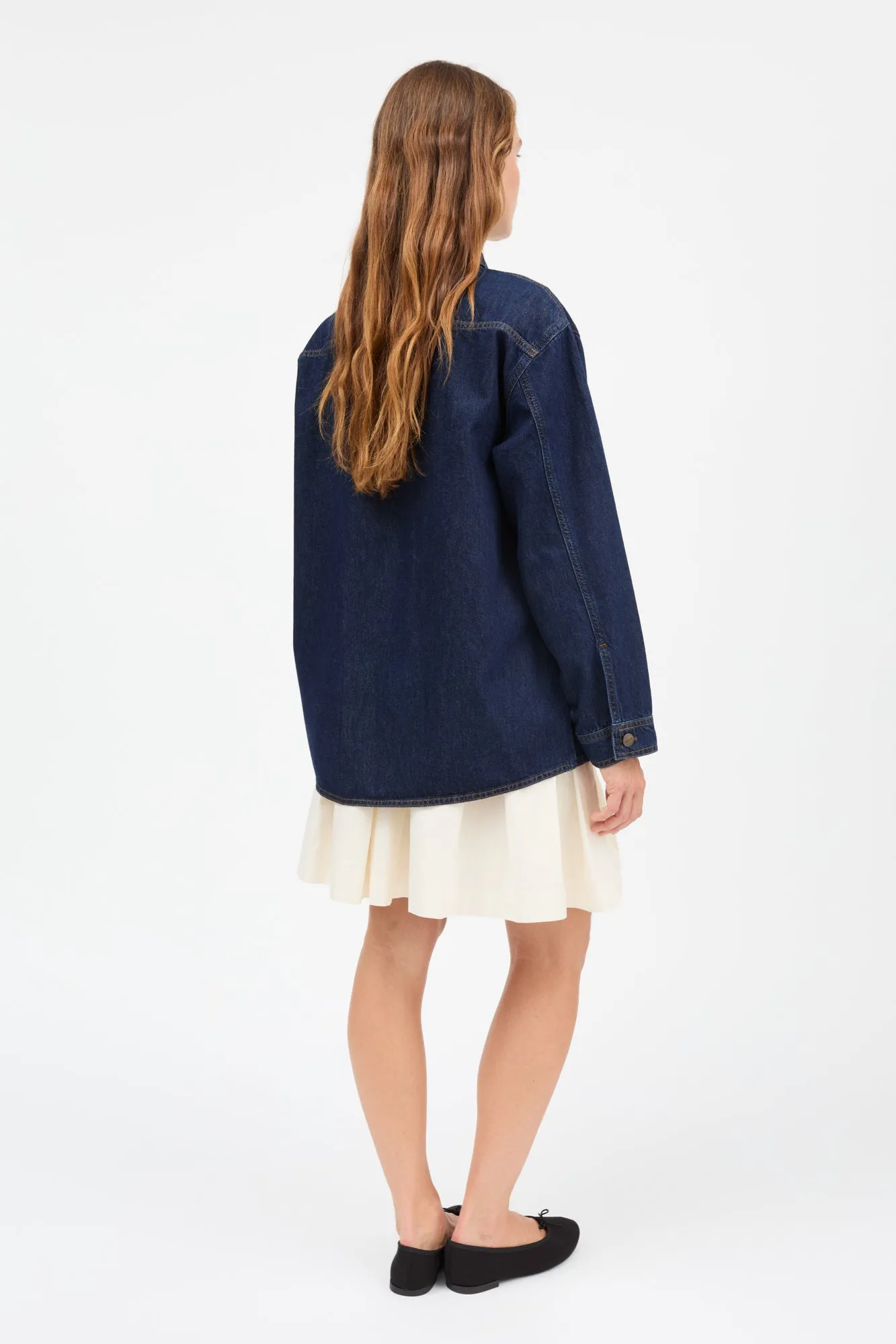 Henny overshirt - Indigo blue sold by Skall Studio product image thumbnail 4