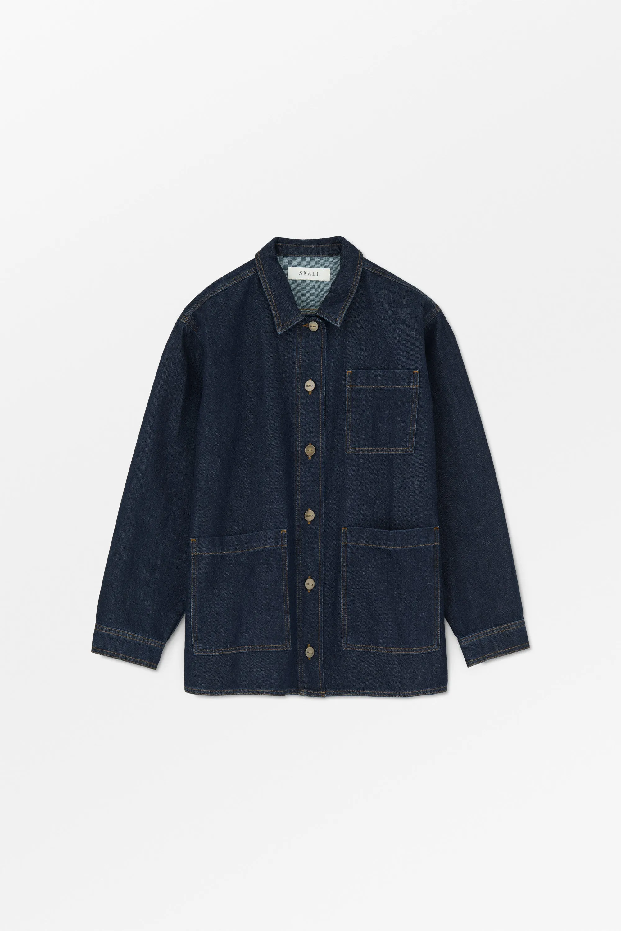 Henny overshirt - Indigo blue sold by Skall Studio