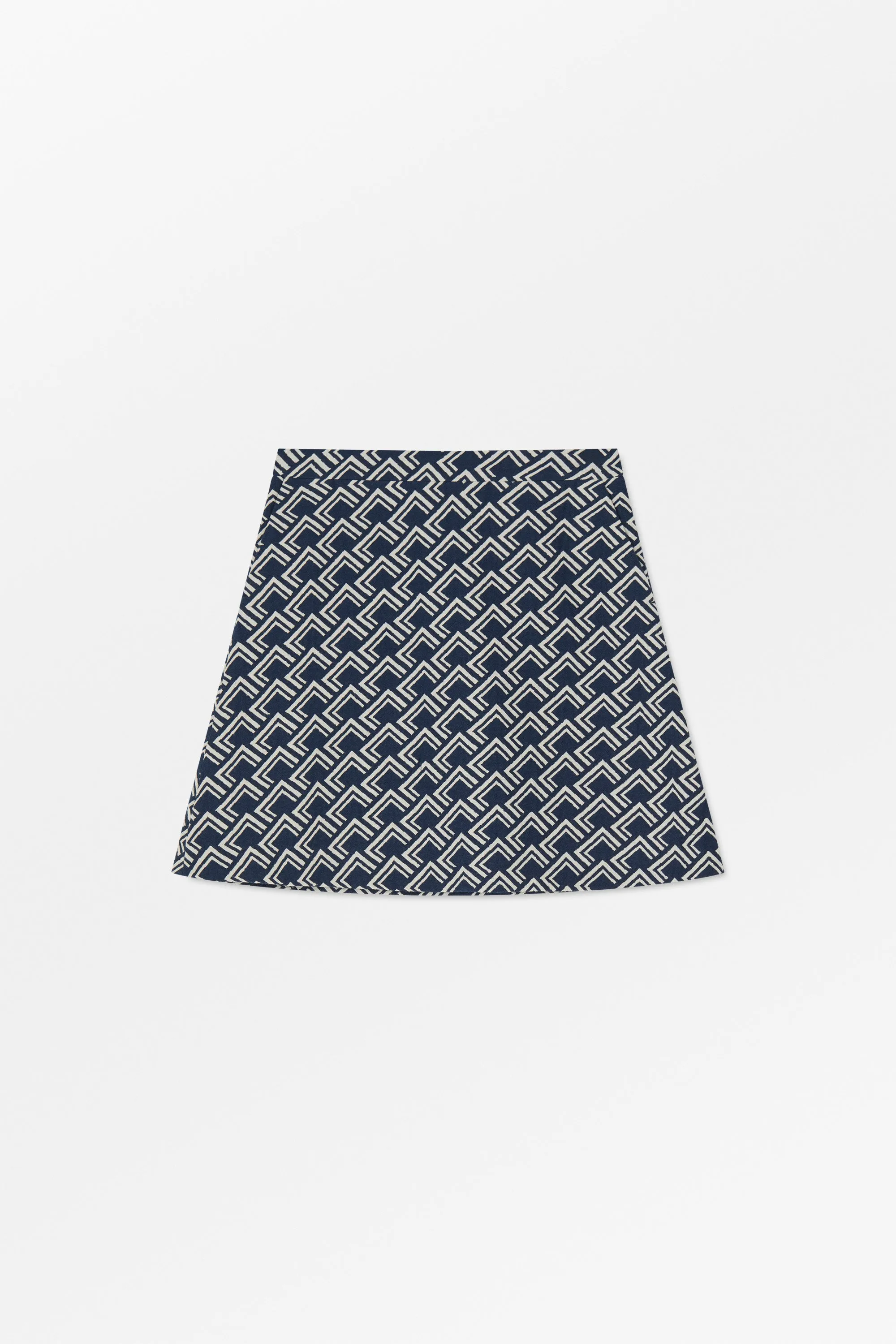 Paula skirt - Navy/Beige sold by Skall Studio