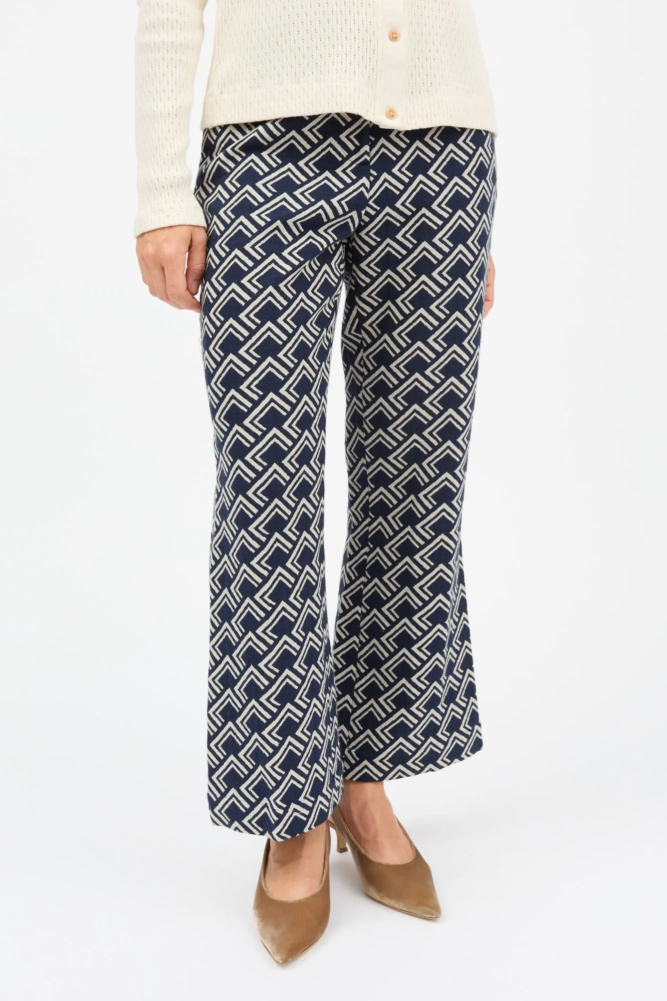 Wallace trousers - Navy/Beige sold by Skall Studio product image thumbnail 3