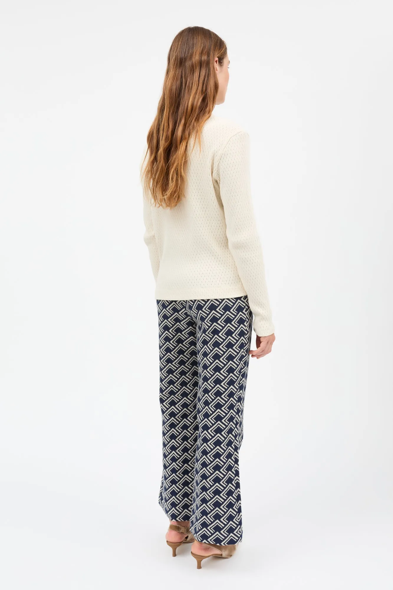 Wallace trousers - Navy/Beige sold by Skall Studio product image thumbnail 4
