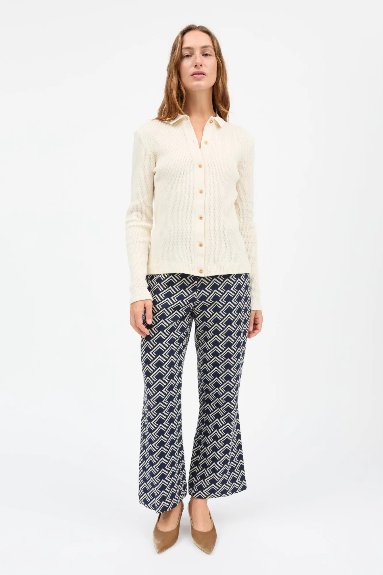 Wallace trousers - Navy/Beige sold by Skall Studio product image thumbnail 2