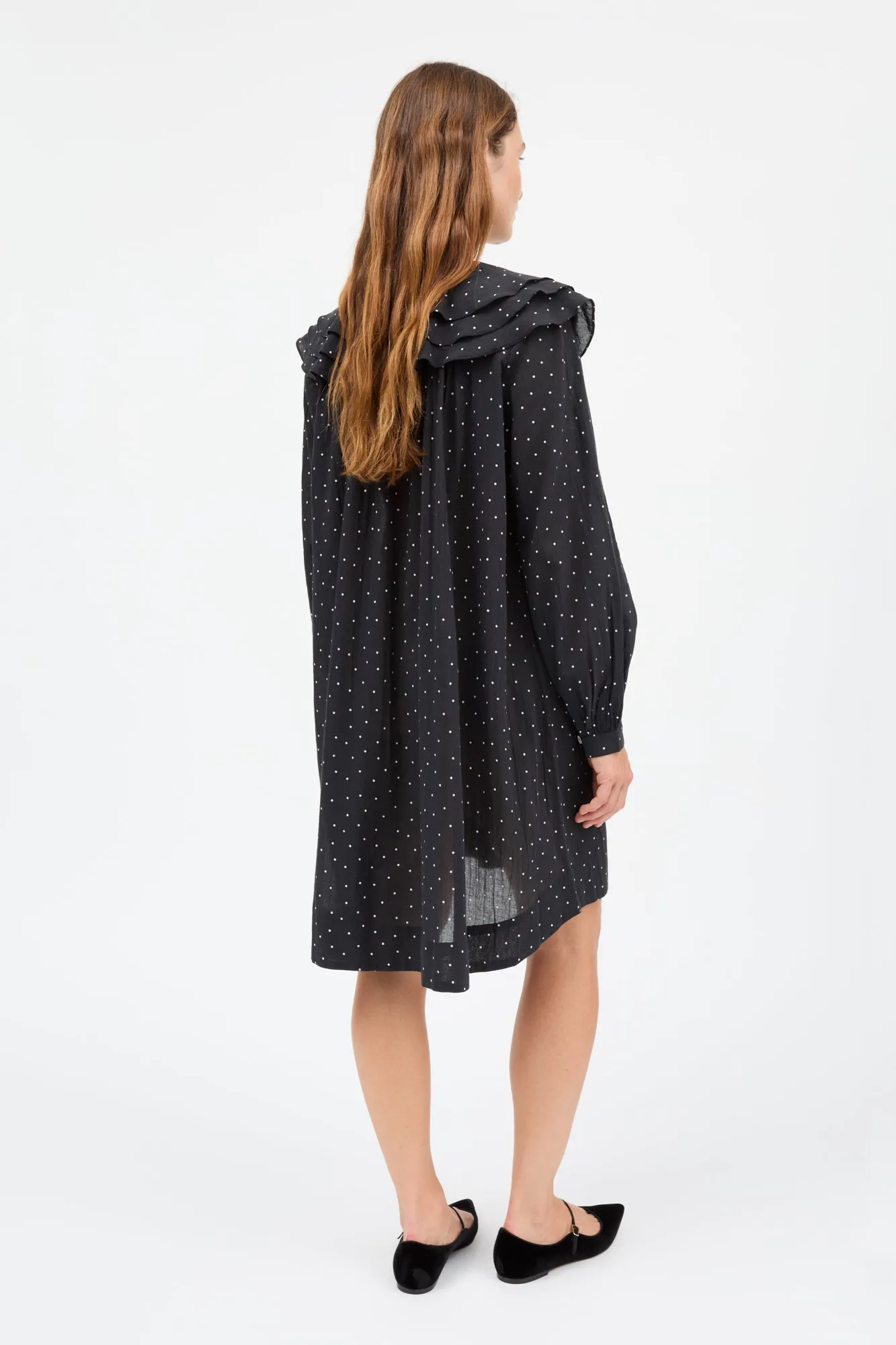 Lilou dress - Black/White dot sold by Skall Studio product image thumbnail 4
