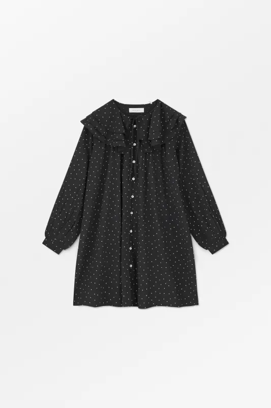 Lilou dress - Black/White dot made by Skall Studio