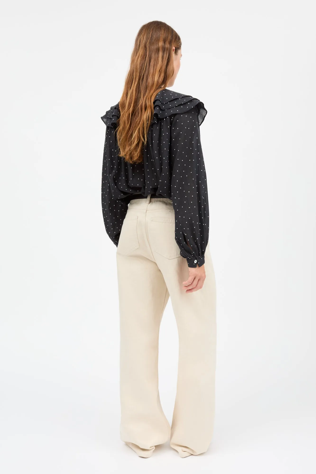 Lilou shirt - Black/White dot sold by Skall Studio product image thumbnail 4