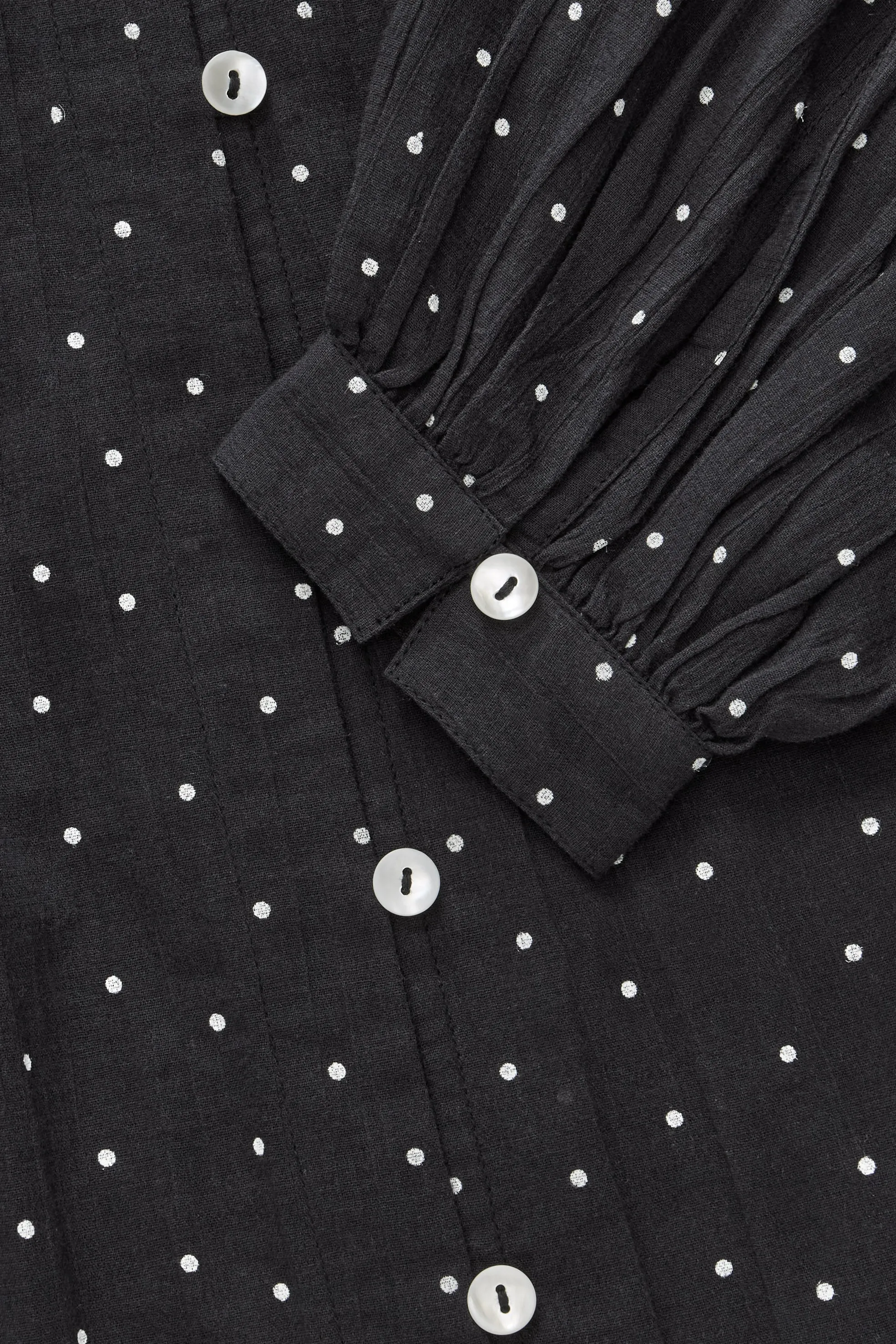 Lilou shirt - Black/White dot sold by Skall Studio product image thumbnail 5