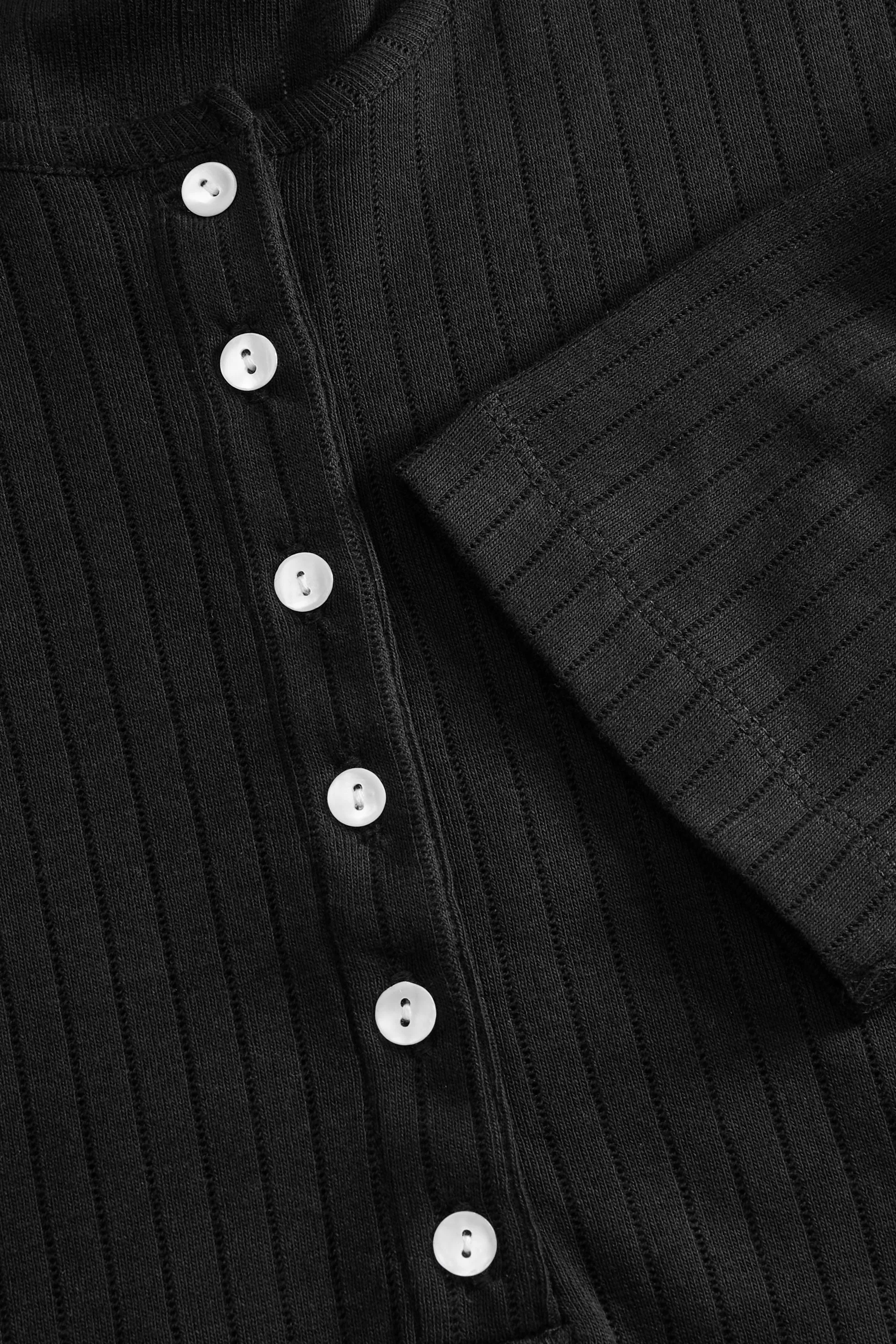 Liv henley tee - Black sold by Skall Studio product image thumbnail 5