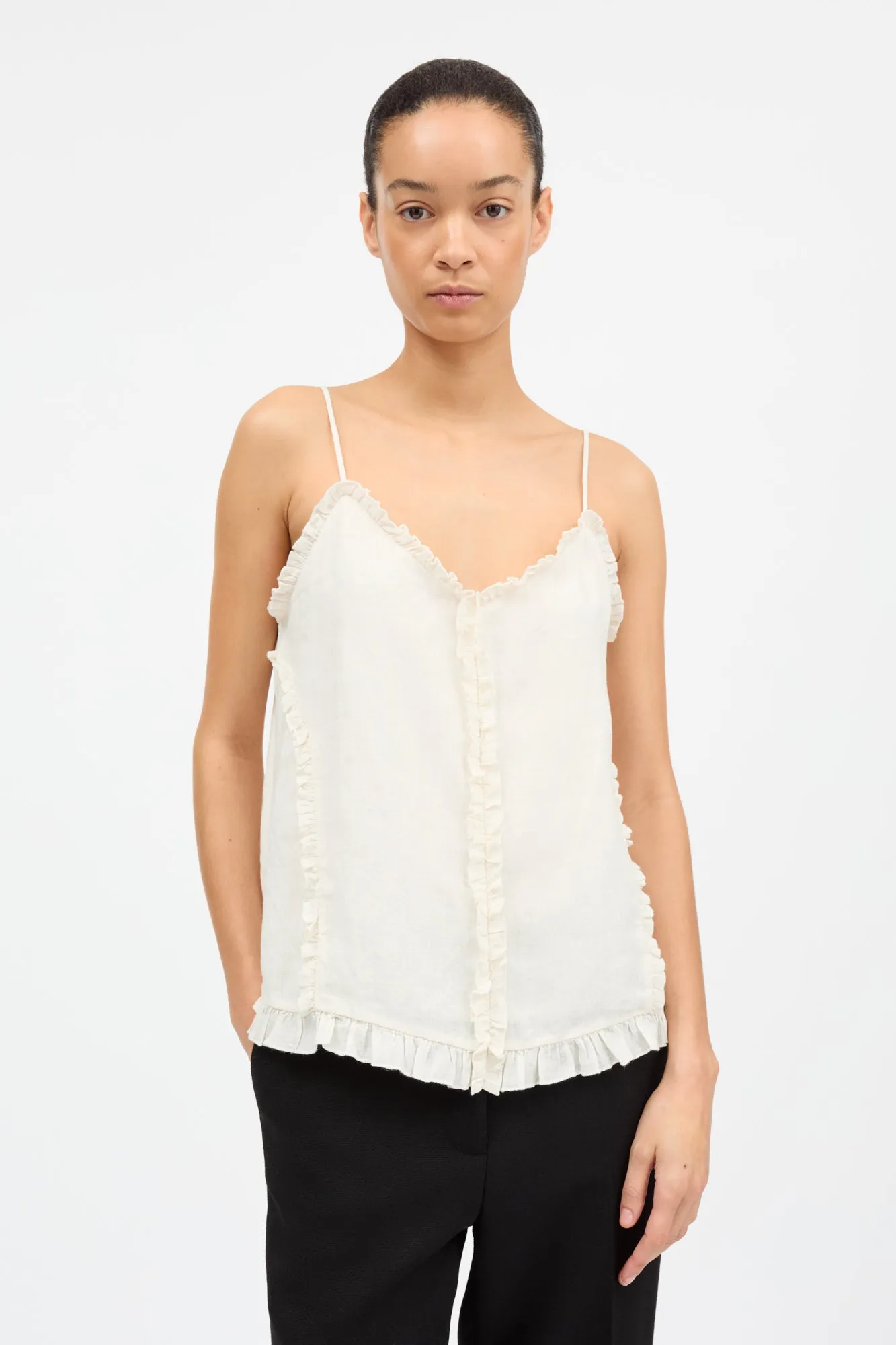 Madeleine cami top - Ecru sold by Skall Studio product image thumbnail 2