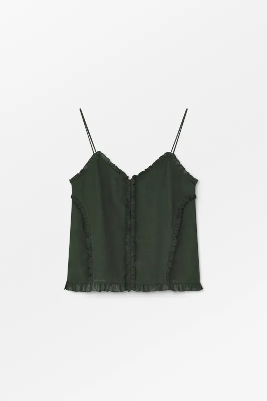 Madeleine cami top - Dark pine made by Skall Studio
