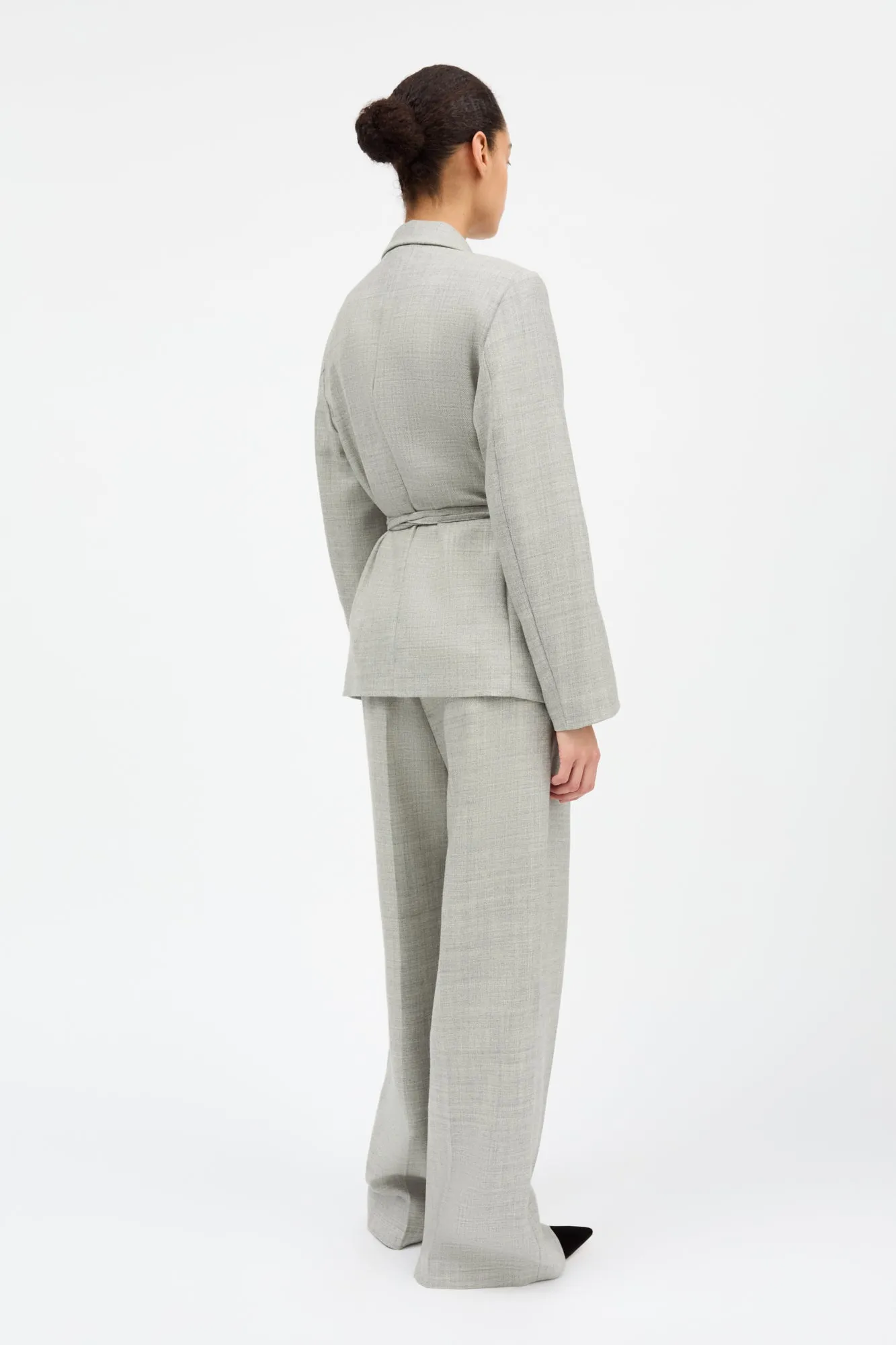 Bella blazer - Light grey mélange sold by Skall Studio product image thumbnail 4