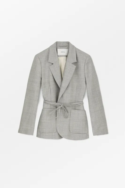 Bella blazer - Light grey mélange made by Skall Studio