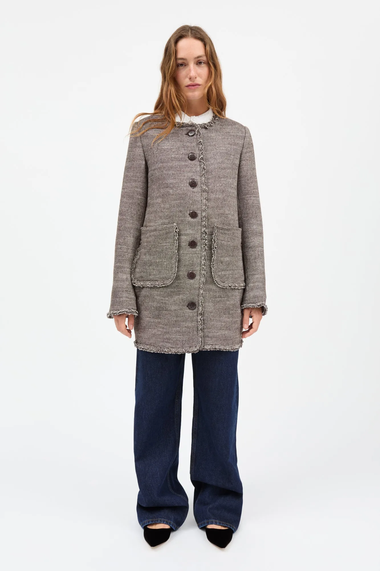 Rosa blazer - Brown/Ecru sold by Skall Studio product image thumbnail 3