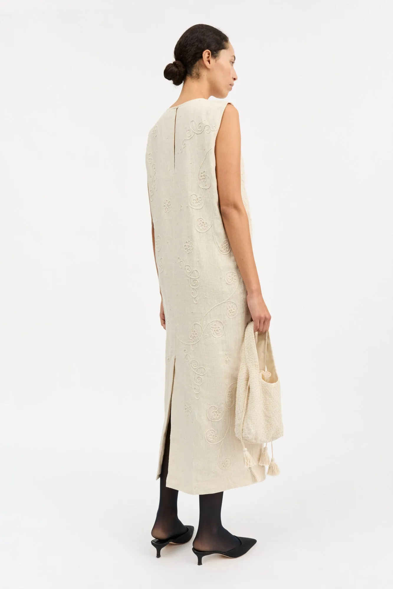 Fountain dress - Ecru sold by Skall Studio product image thumbnail 4