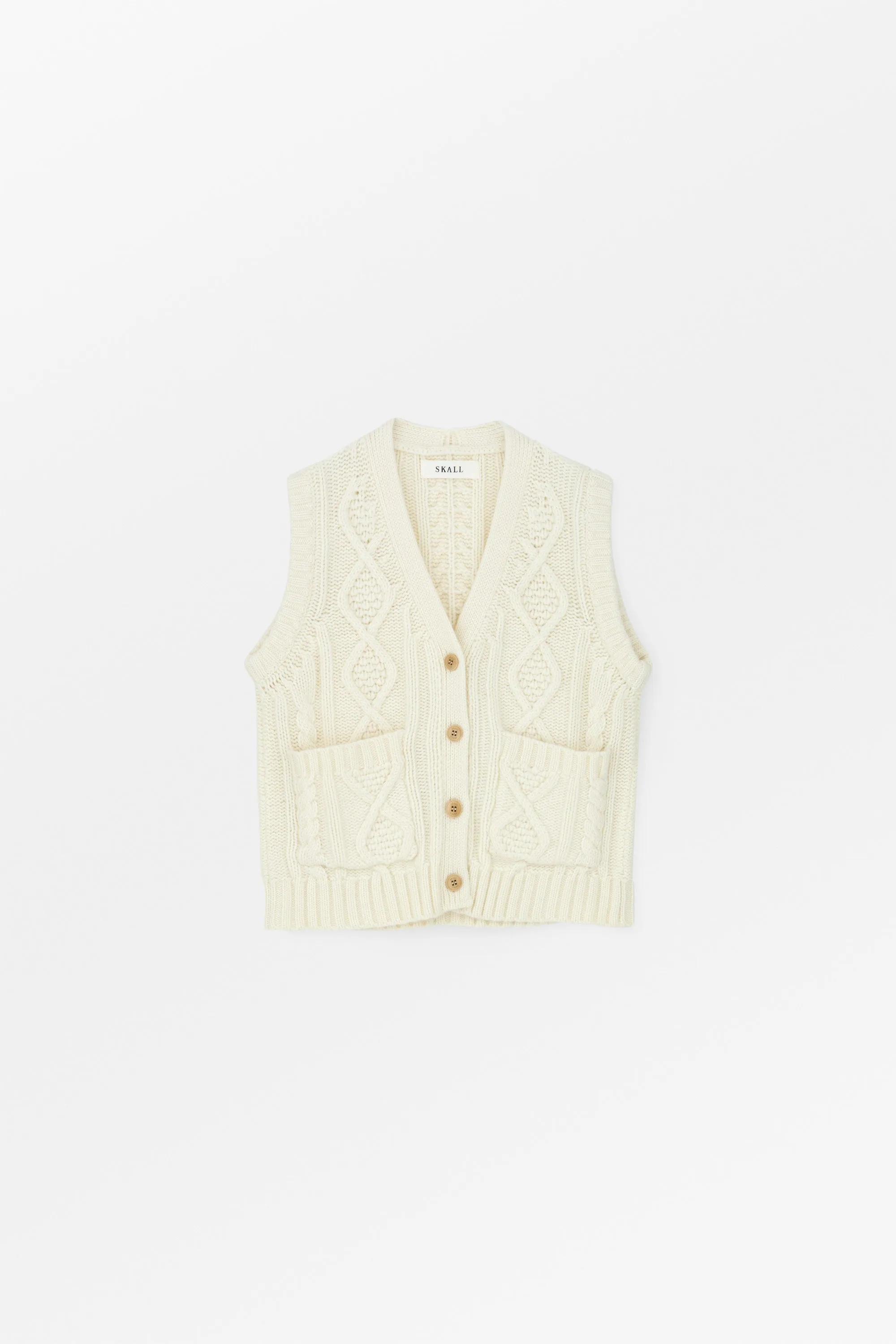 White sun vest - Ecru sold by Skall Studio
