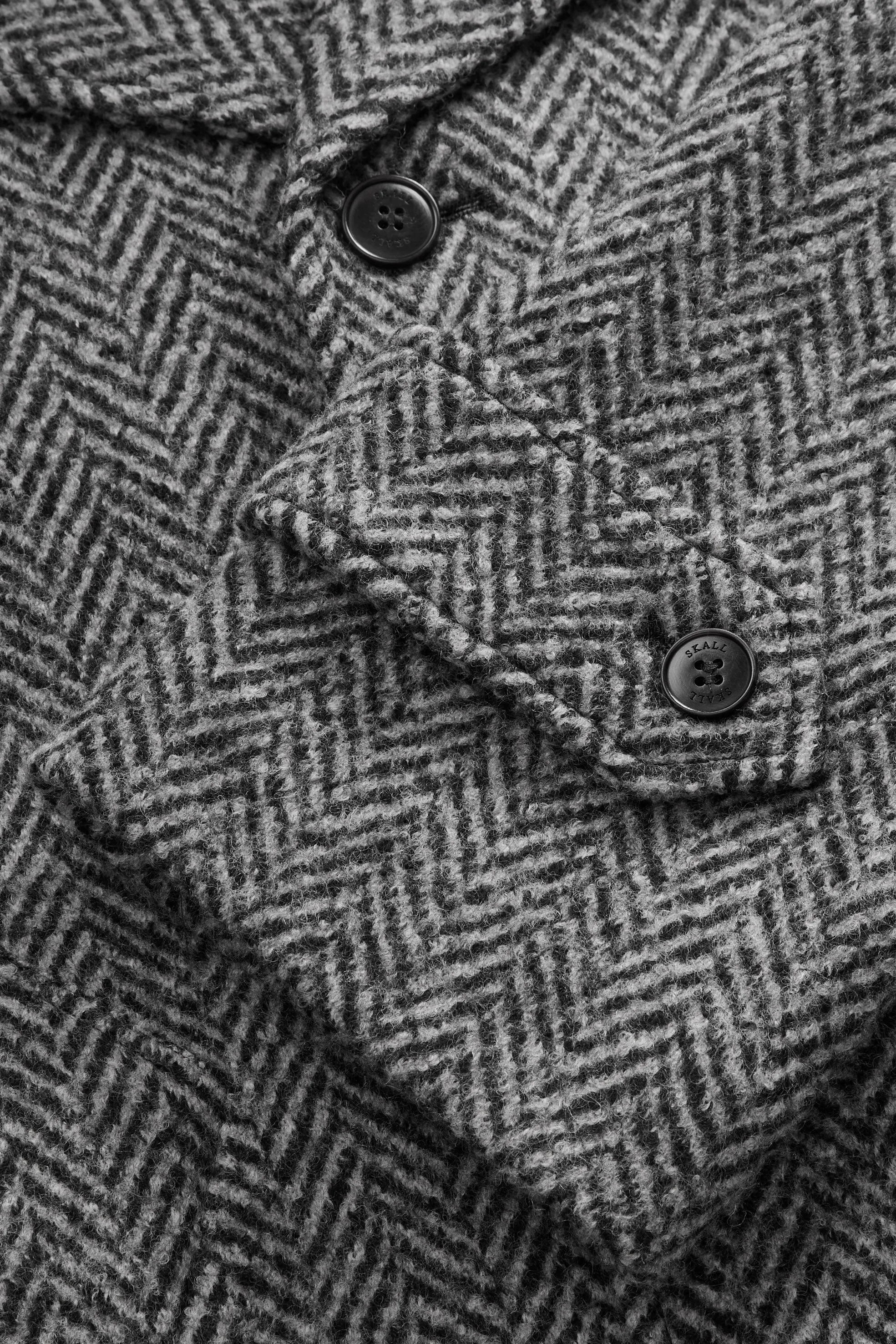 Thea coat - Black/Beige herringbone sold by Skall Studio product image thumbnail 5