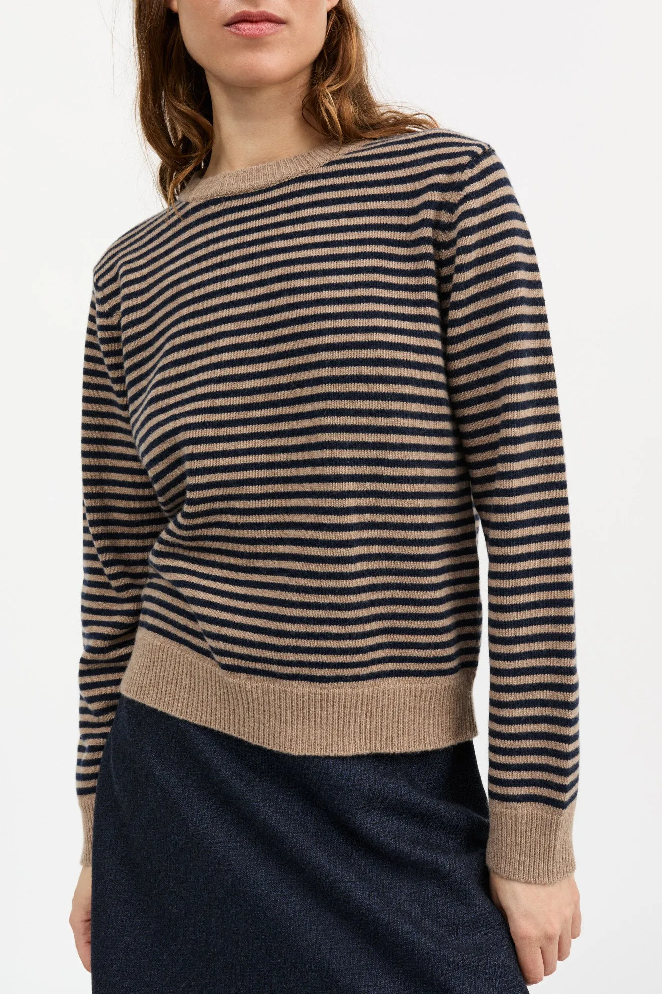 Cameron jumper - Brown/Navy stripe sold by Skall Studio product image thumbnail 2