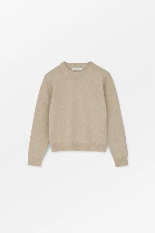 Cameron jumper - Beige mouliné made by Skall Studio