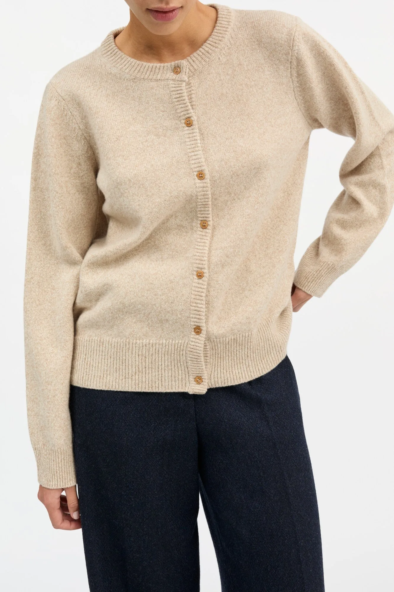 Senna cardigan - Beige mouliné sold by Skall Studio product image thumbnail 2