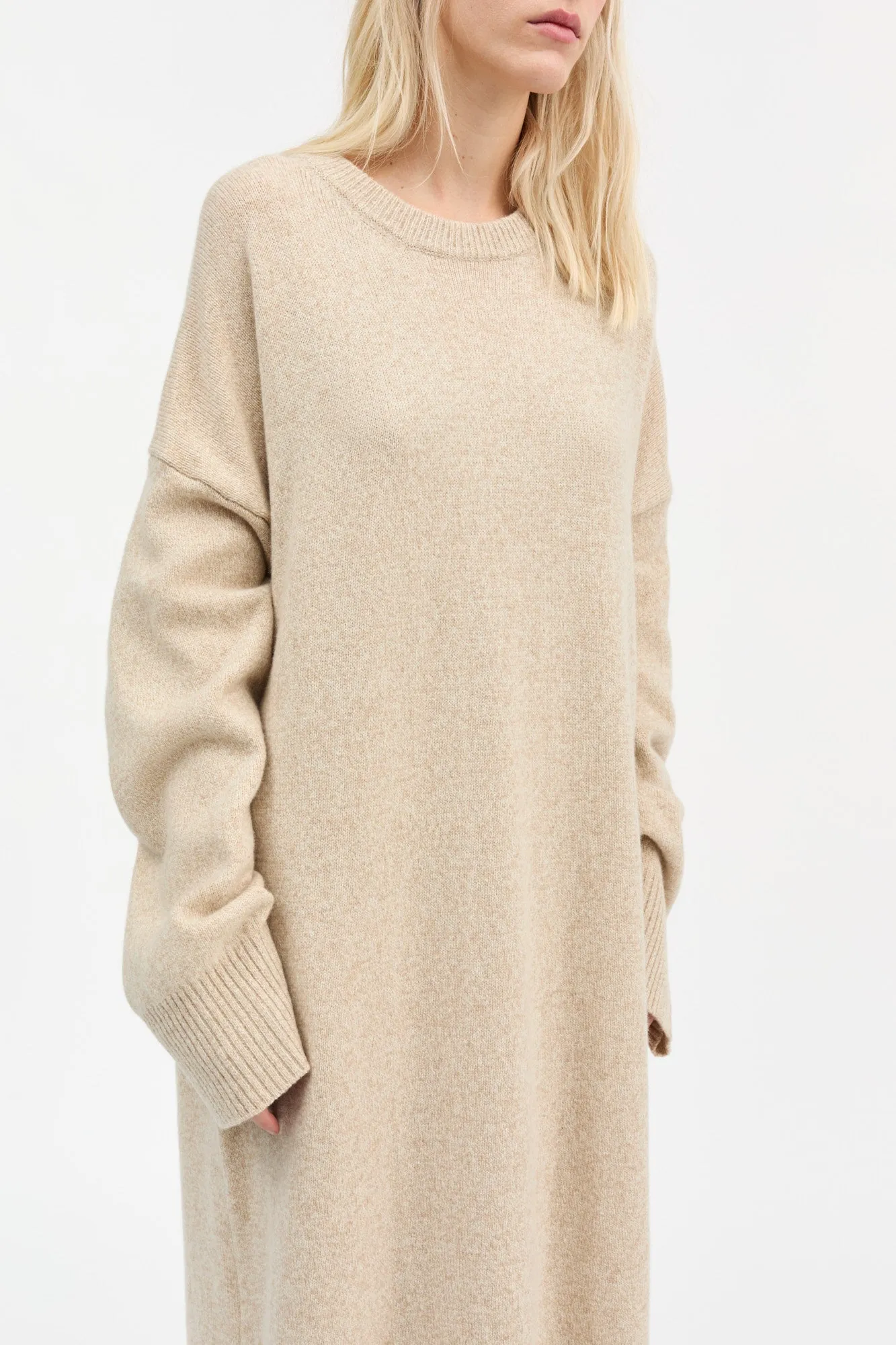 Andrea dress - Beige mouliné sold by Skall Studio product image thumbnail 3