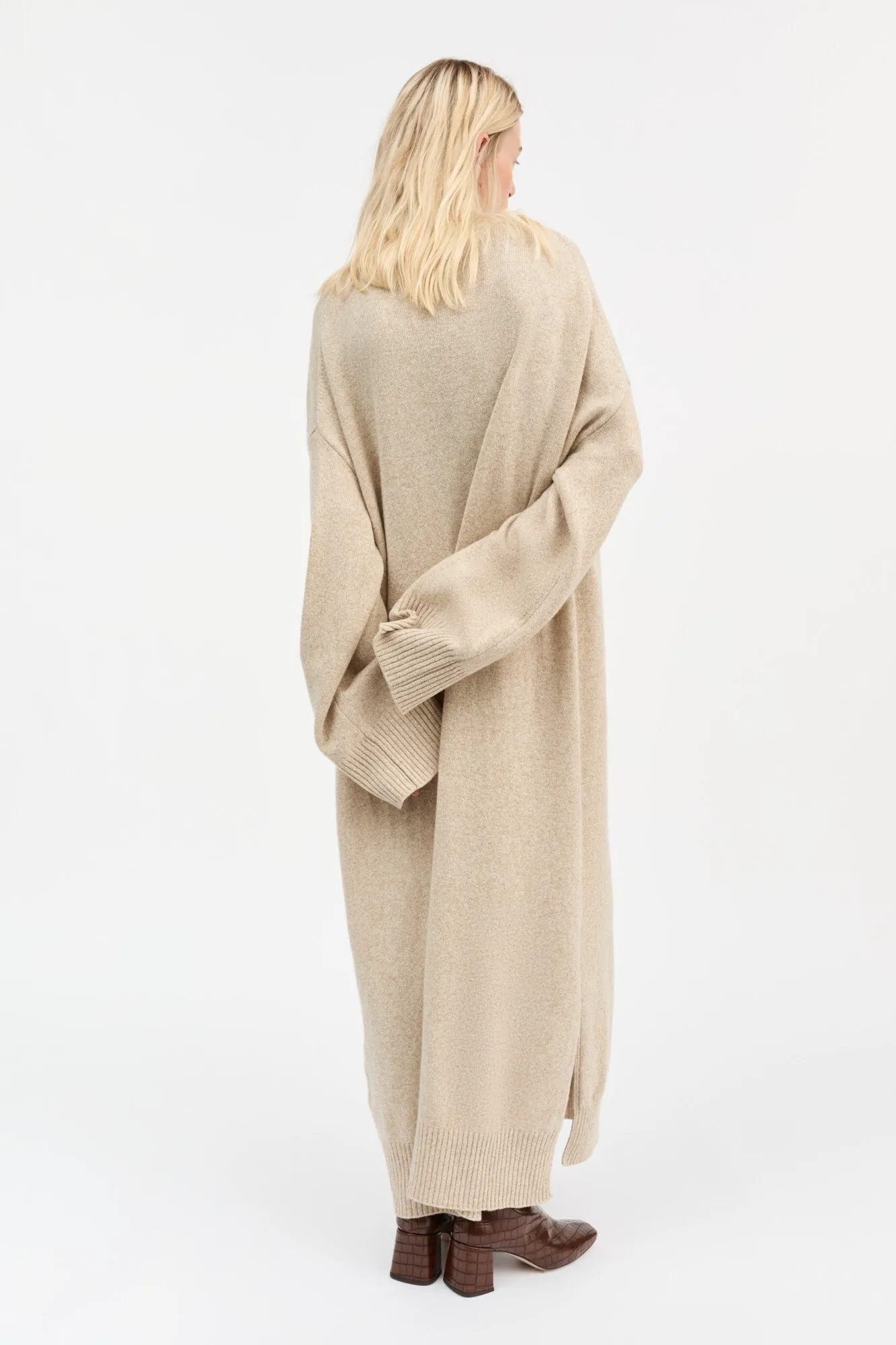 Andrea dress - Beige mouliné sold by Skall Studio product image thumbnail 4