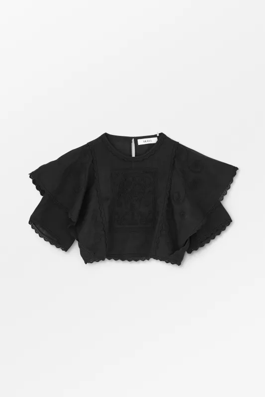Jardin top - Black made by Skall Studio