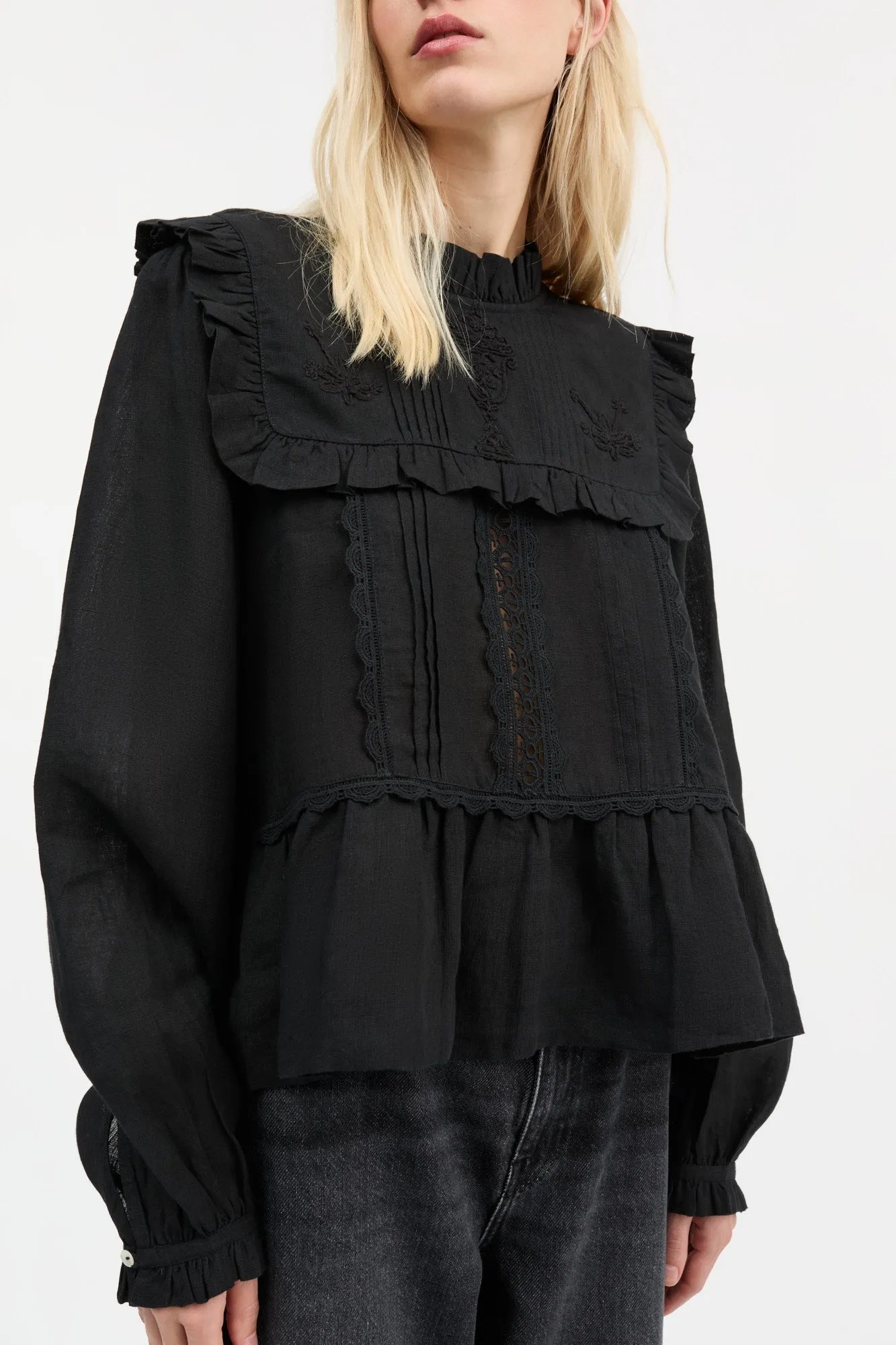 Jardin blouse - Black sold by Skall Studio product image thumbnail 2