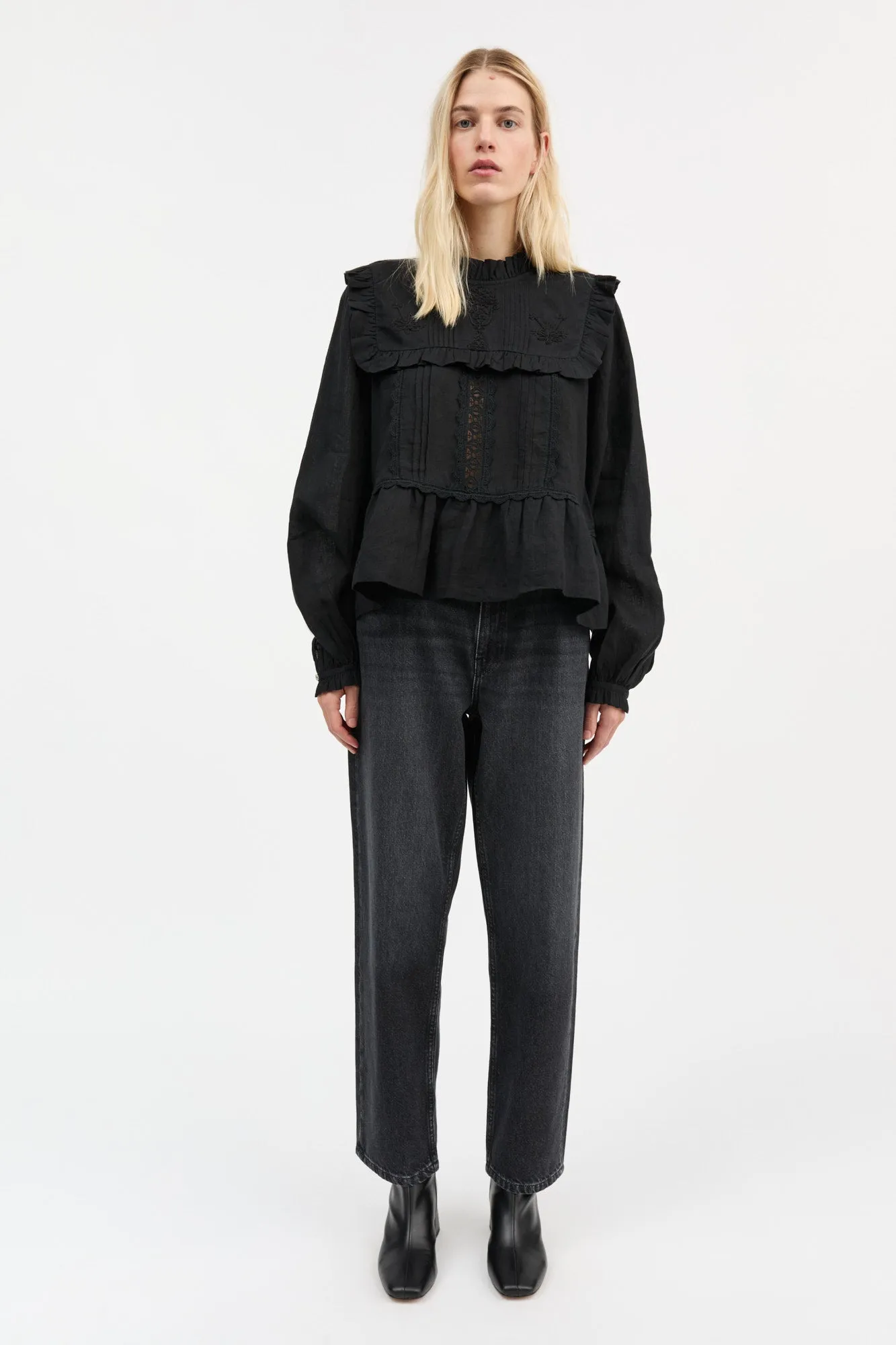 Jardin blouse - Black sold by Skall Studio product image thumbnail 3