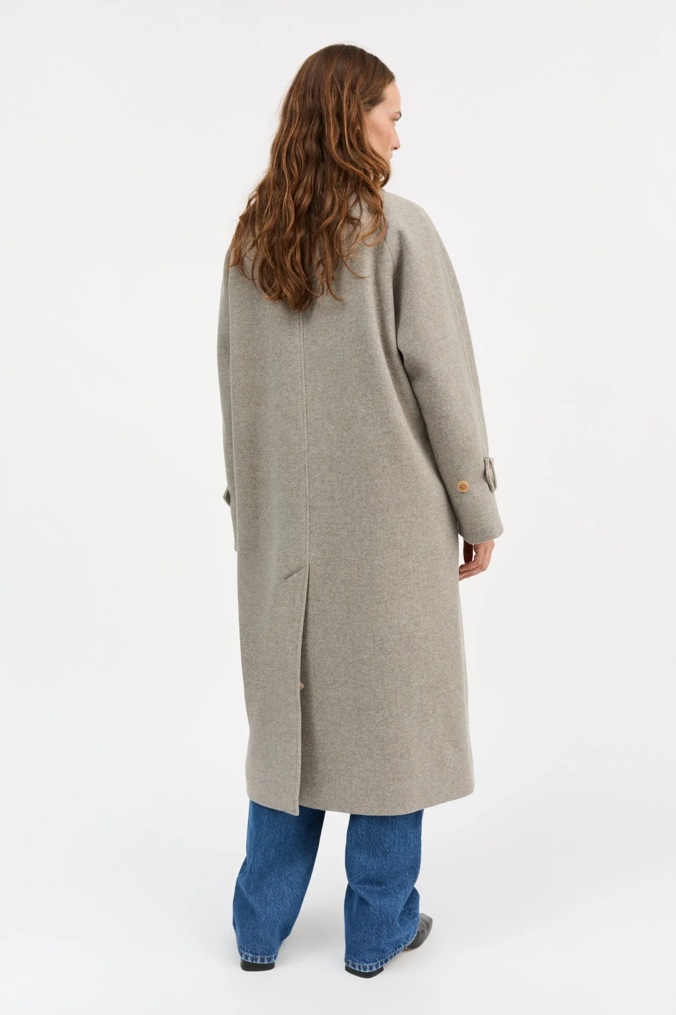 Macy coat - Warm grey twill sold by Skall Studio product image thumbnail 4