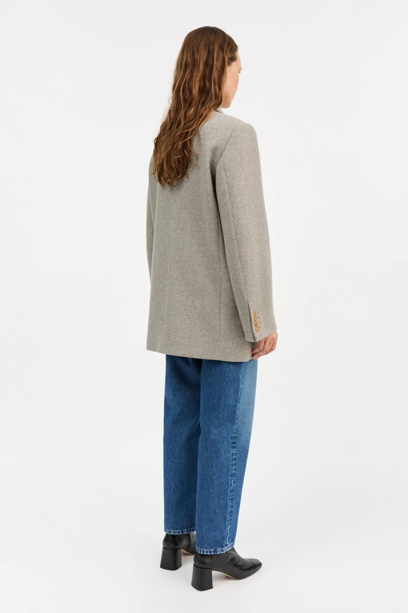 Mick blazer - Warm grey twill sold by Skall Studio product image thumbnail 4