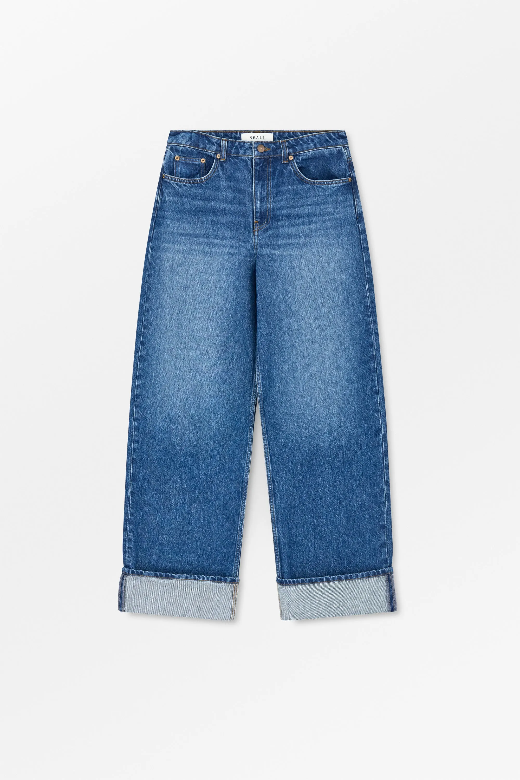 Wilma jeans - Vintage washed blue sold by Skall Studio