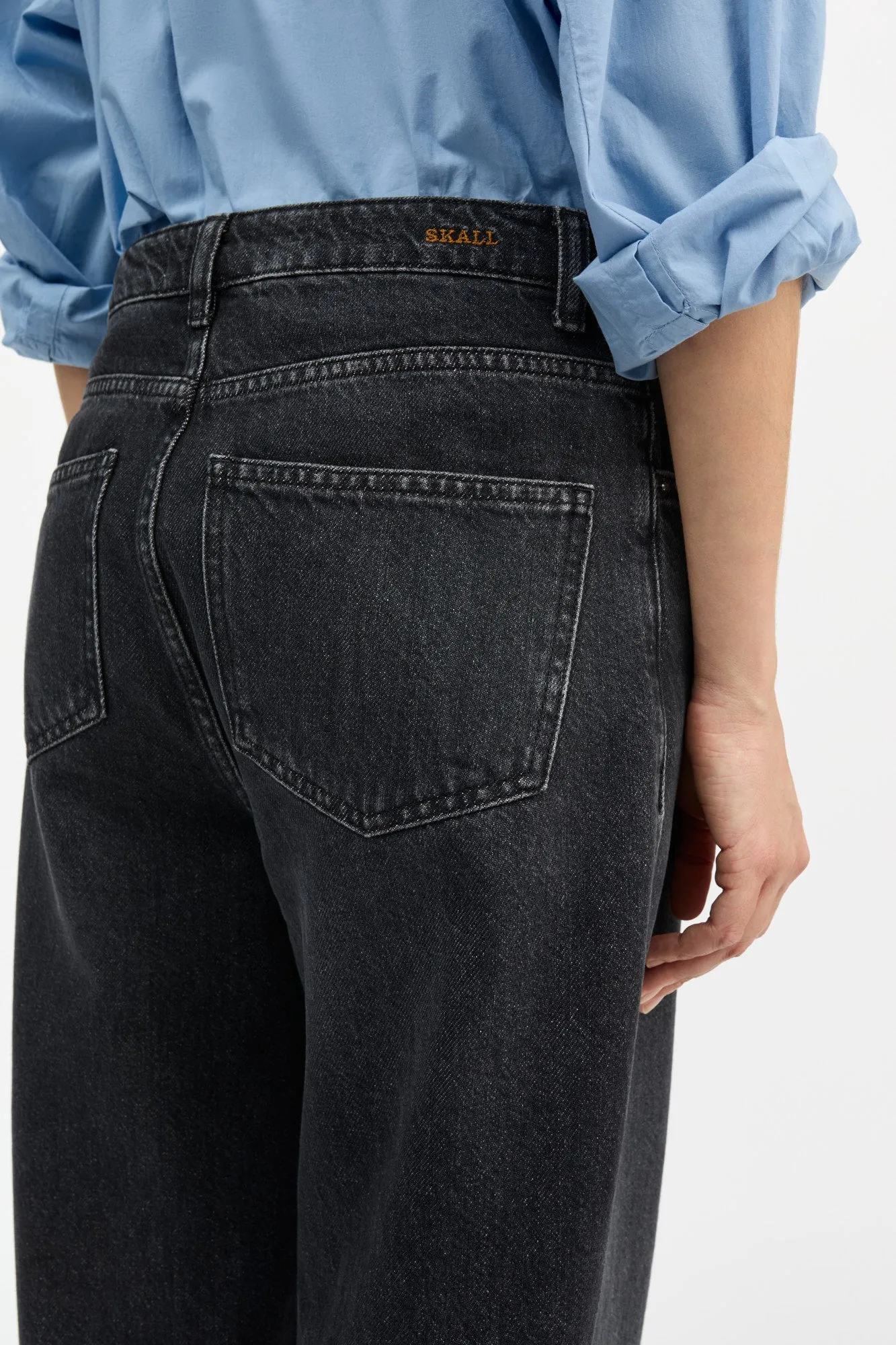 Maddy straight jeans - Vintage washed black sold by Skall Studio product image thumbnail 4