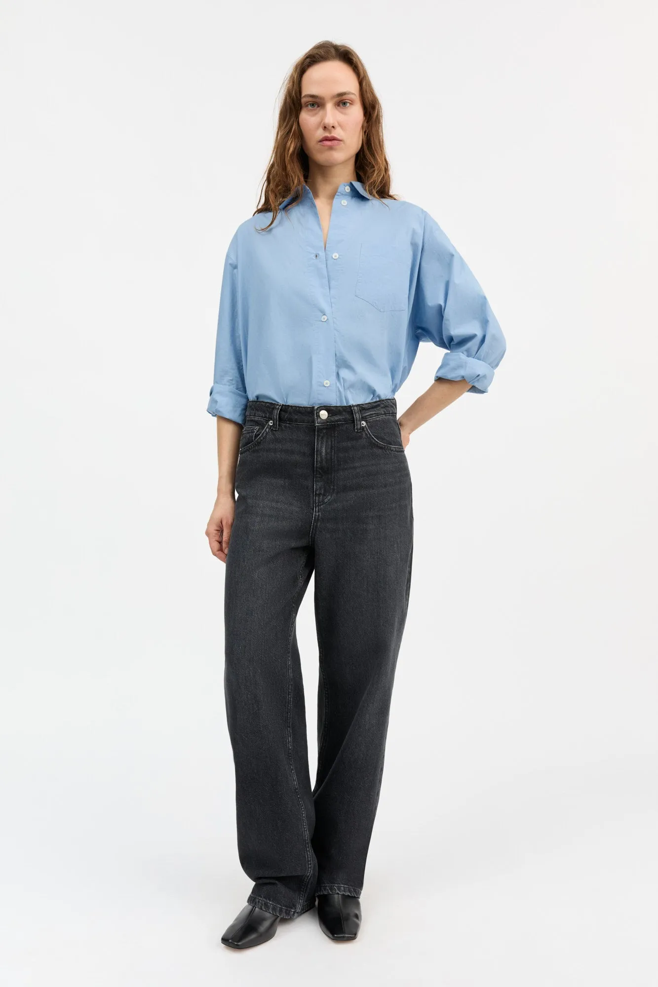 Maddy straight jeans - Vintage washed black sold by Skall Studio product image thumbnail 2