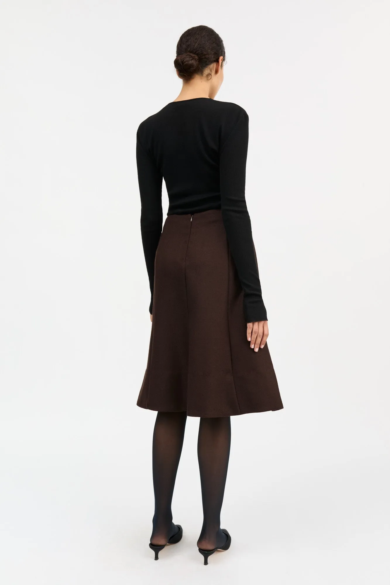 Eva skirt - Dark brown sold by Skall Studio product image thumbnail 4