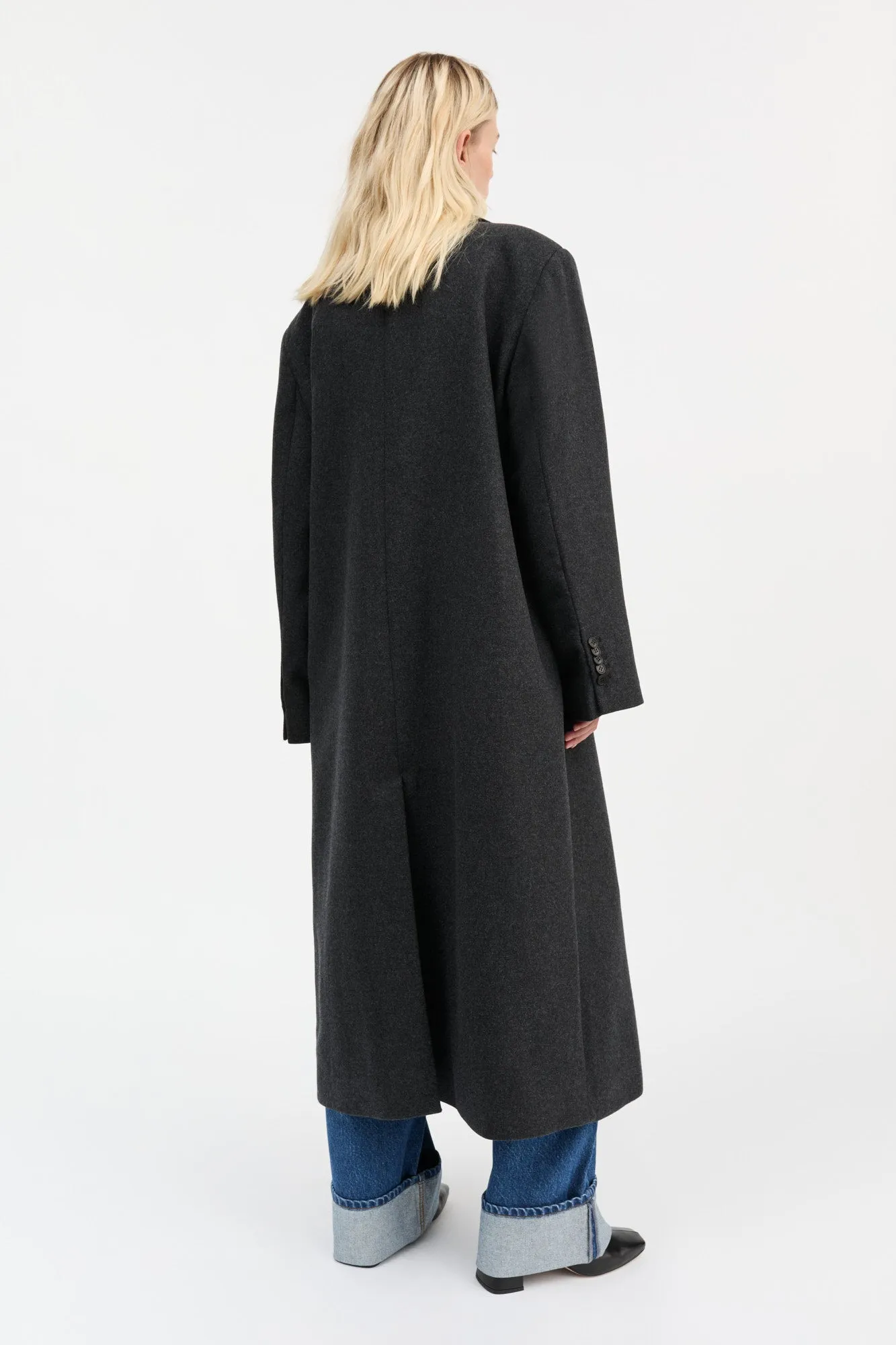 David coat - Dark Grey Melange sold by Skall Studio product image thumbnail 4