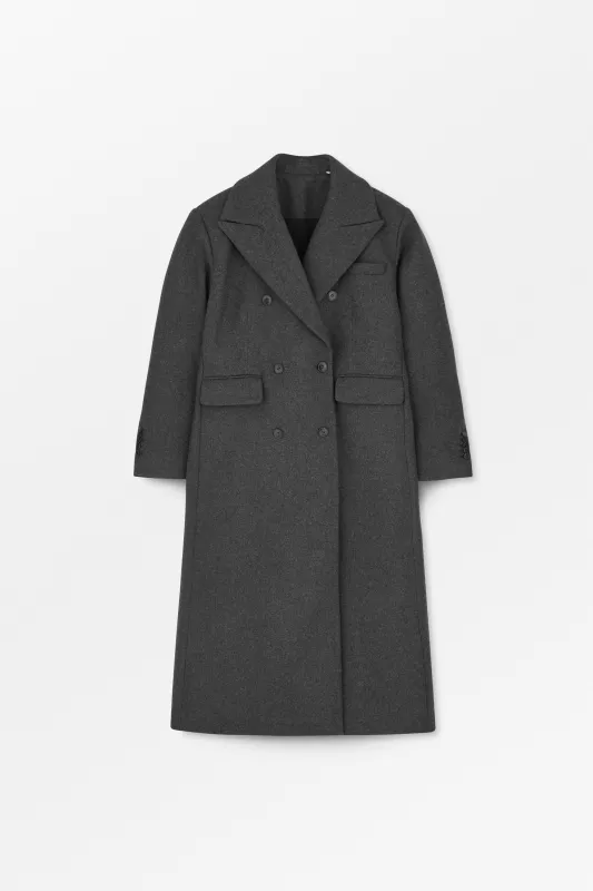 David coat - Dark Grey Melange sold by Skall Studio