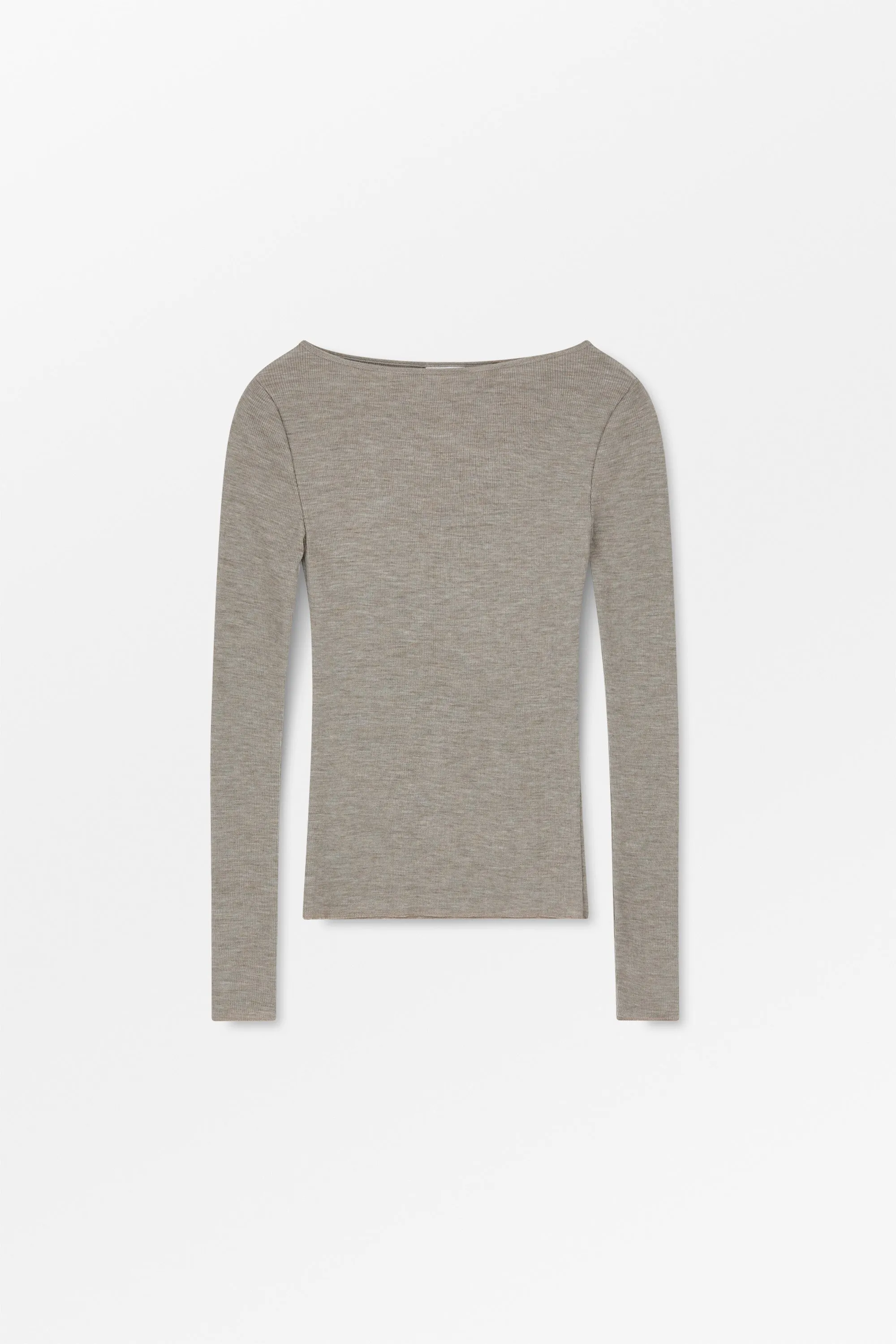 Amy wide neck blouse - Brown sold by Skall Studio