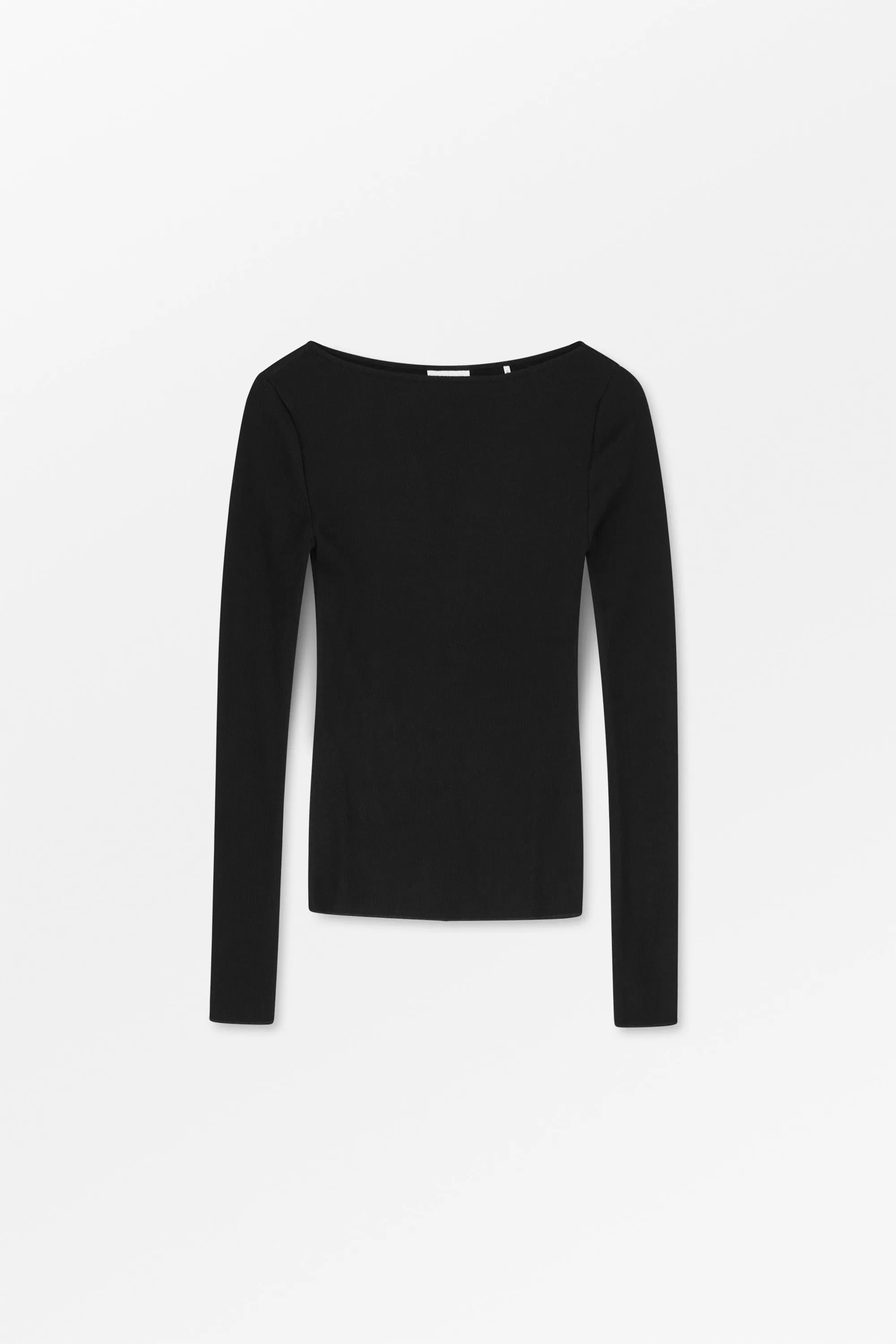 Amy wide neck blouse - Black sold by Skall Studio