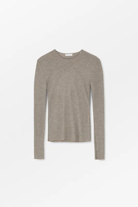 Amy O-neck blouse - Brown sold by Skall Studio