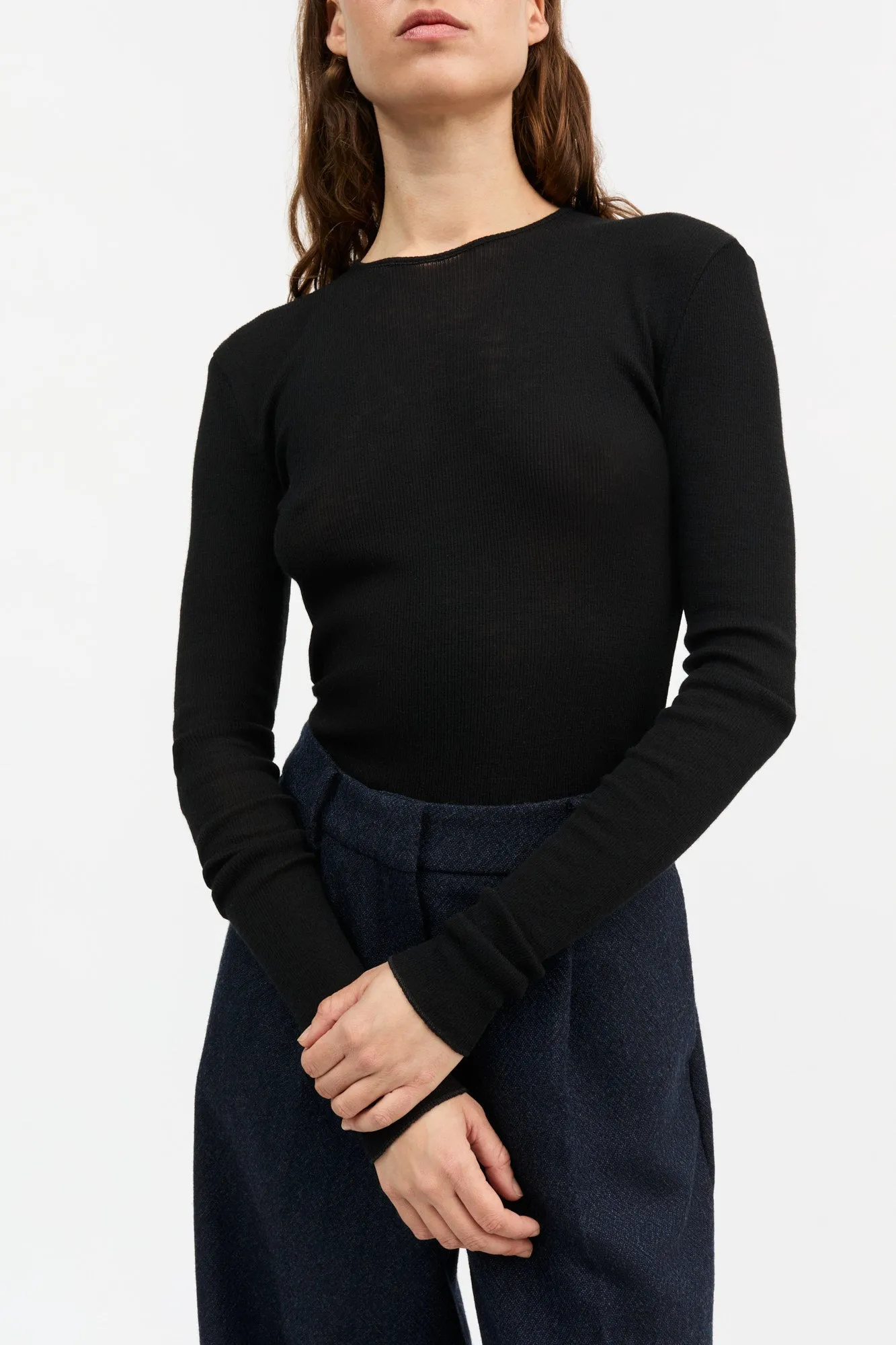 Amy O-neck blouse ( Cancelled ) - Black sold by Skall Studio product image thumbnail 2