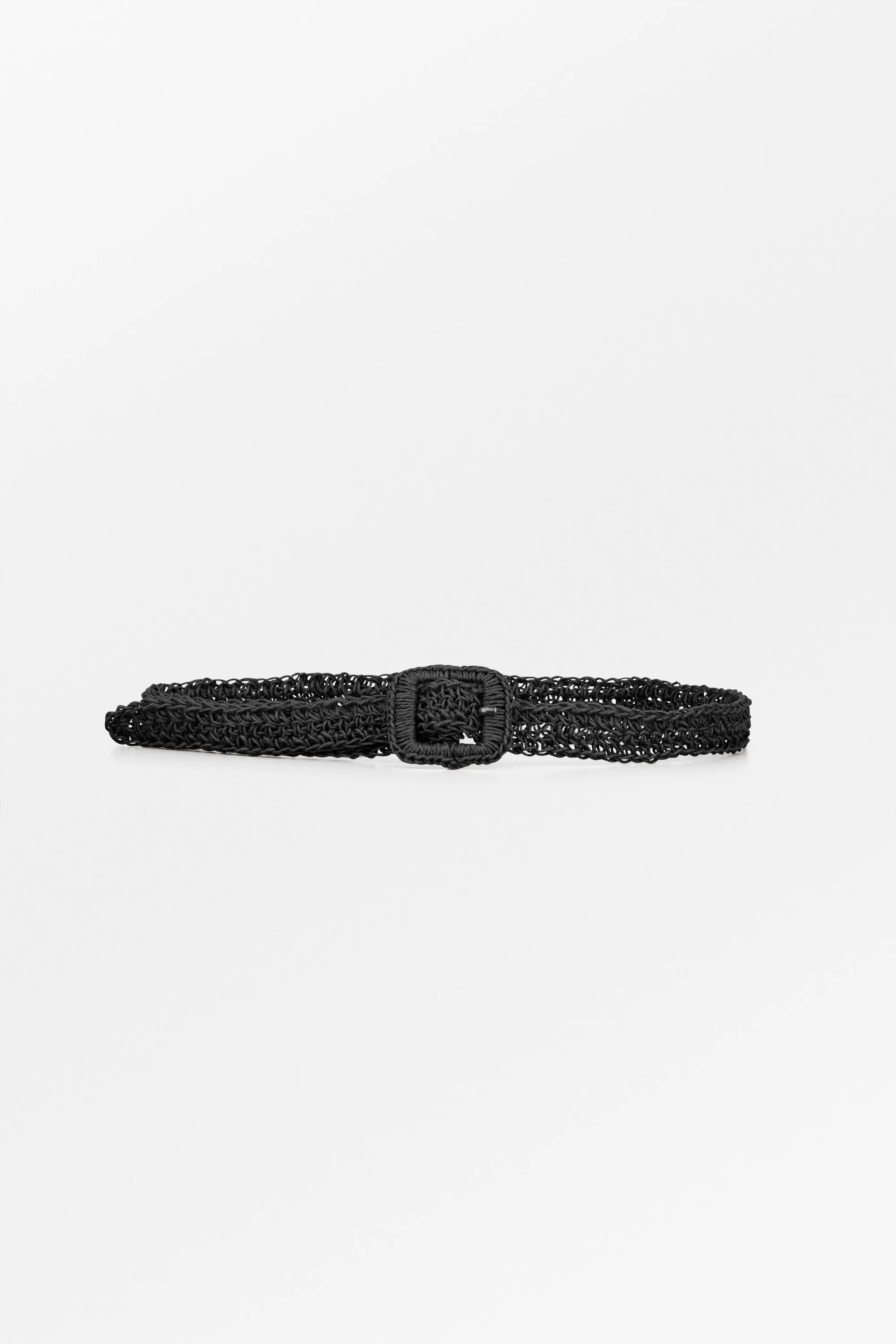 Carlie straw belt - Black sold by Skall Studio
