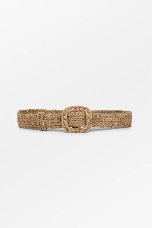 Carla straw belt - Natural made by Skall Studio