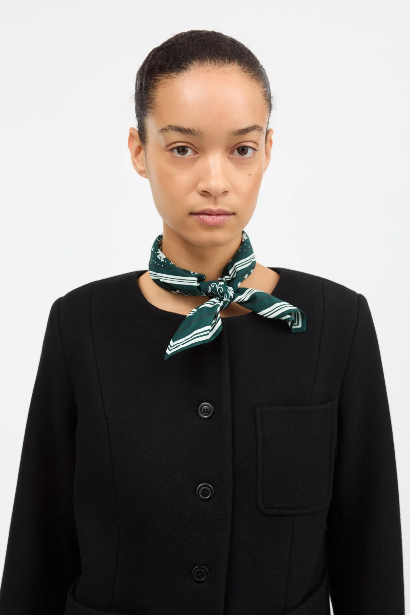 Skall classic scarf 55x55 - Pine green sold by Skall Studio product image thumbnail 2
