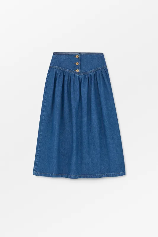 Dolly skirt - Vintage washed blue made by Skall Studio