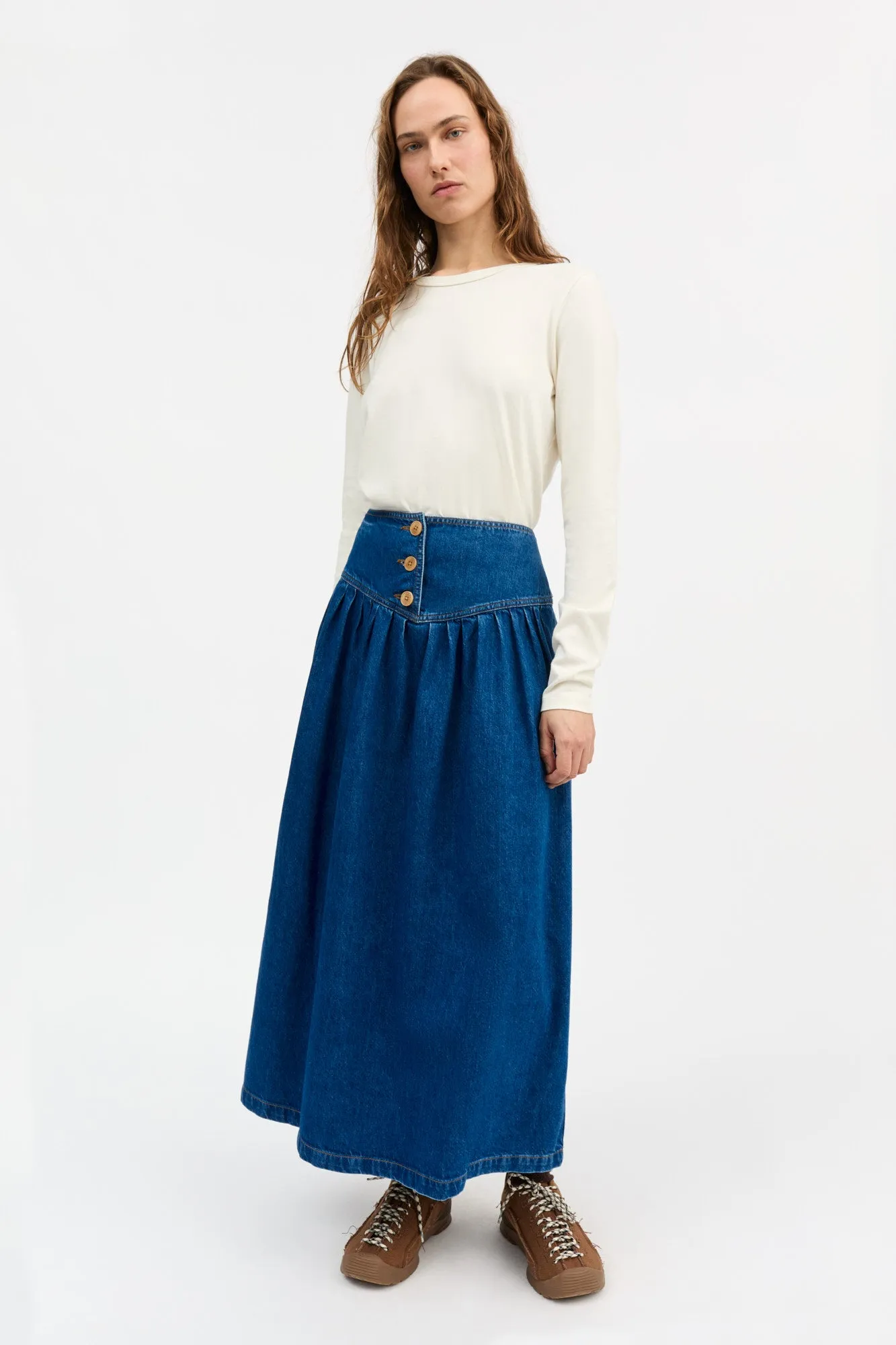 Dolly skirt - Vintage washed blue sold by Skall Studio product image thumbnail 2