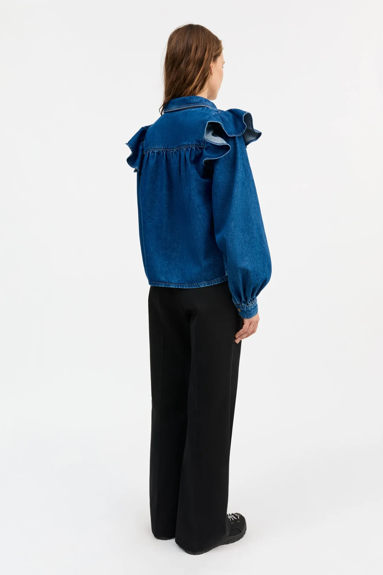 Mille blouse - Vintage washed blue sold by Skall Studio product image thumbnail 4