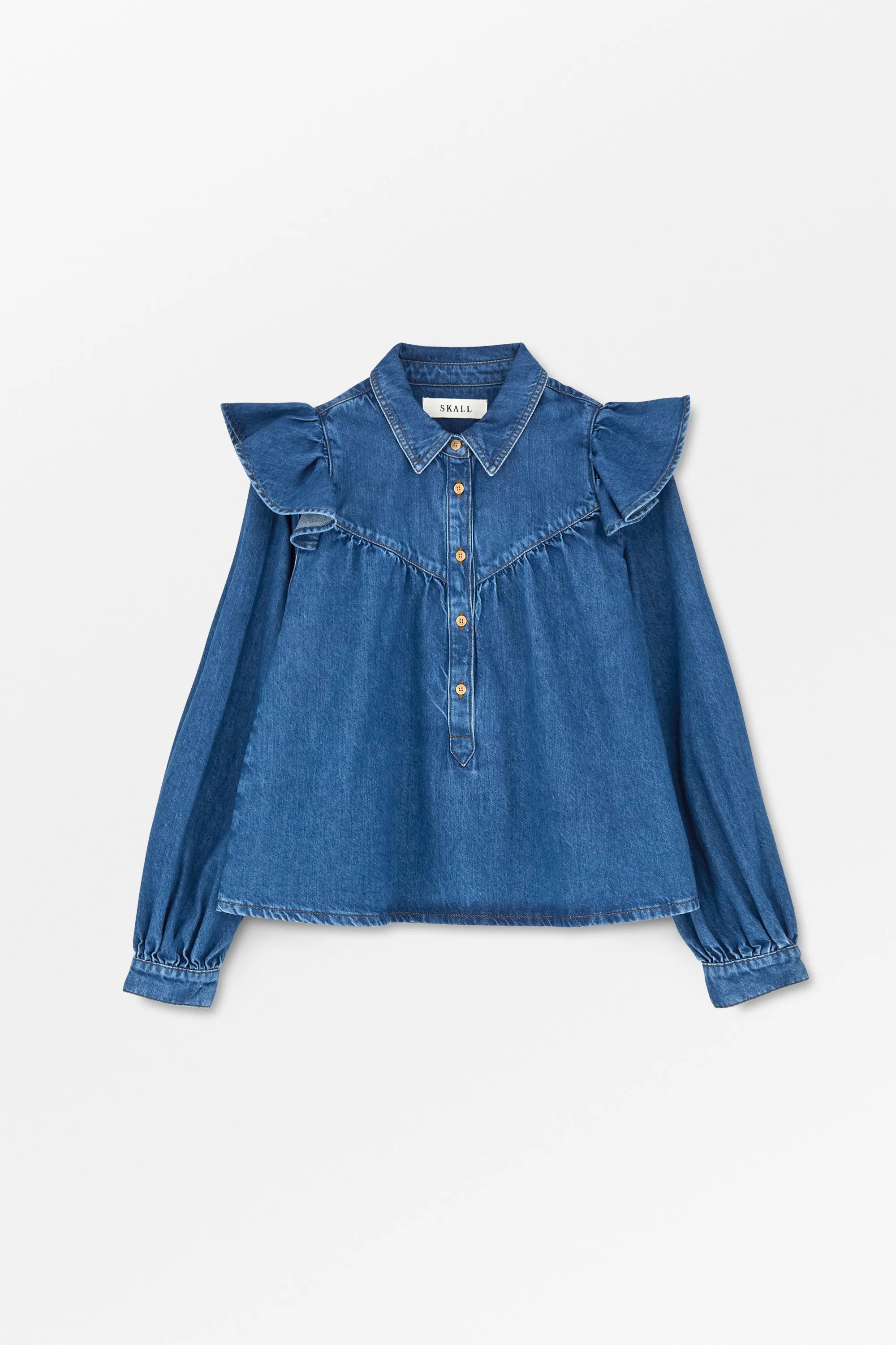 Mille blouse - Vintage washed blue sold by Skall Studio